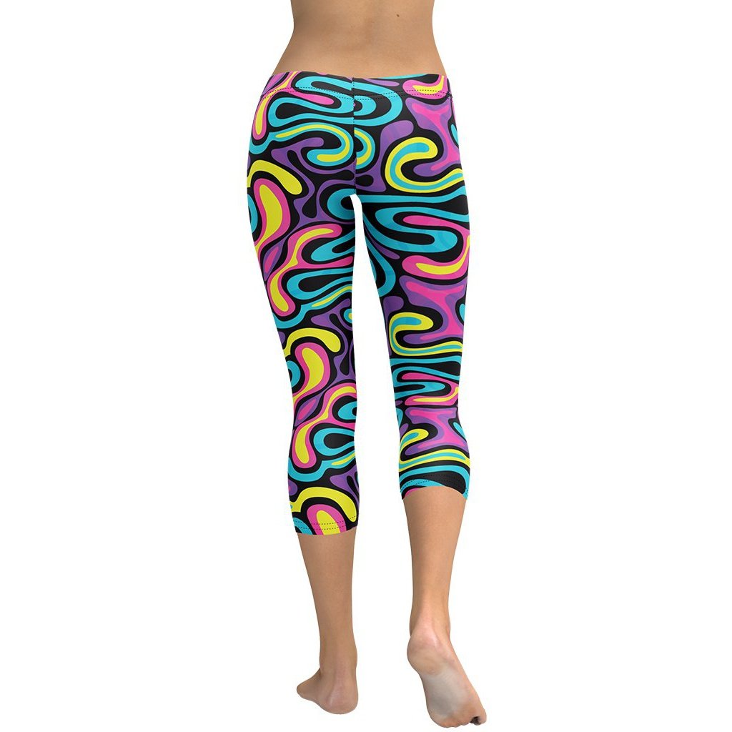 Funky Retro Print Capris