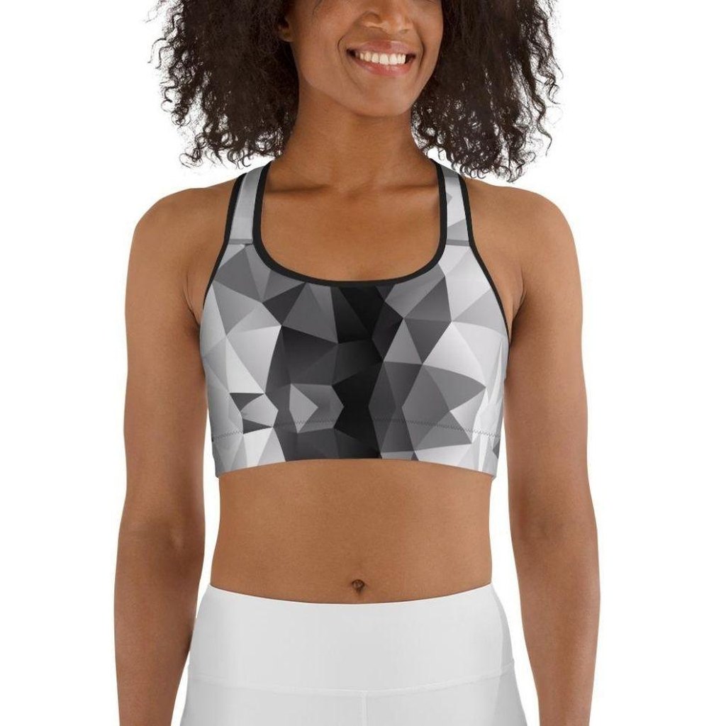 Geometric Glass Sports Bra