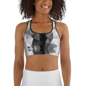 Geometric Glass Sports Bra