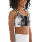 Geometric Glass Sports Bra
