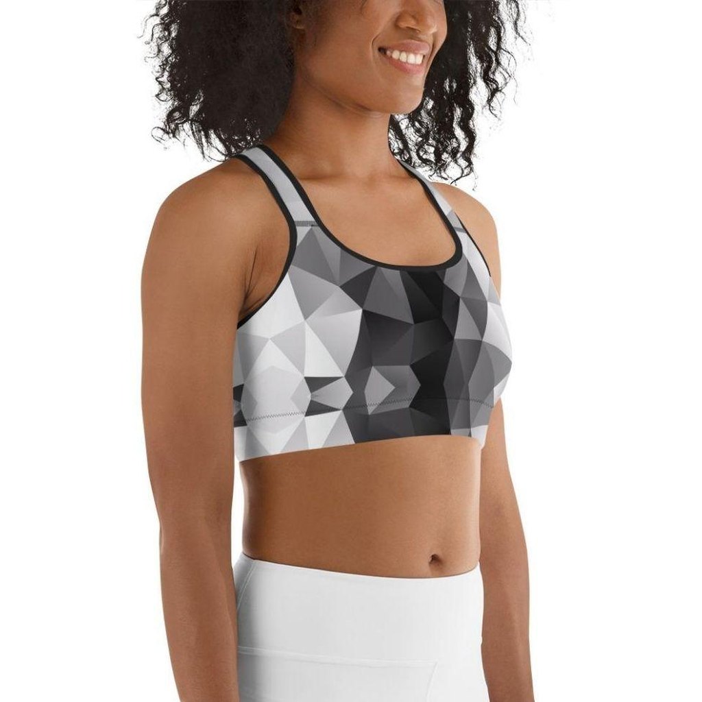 Geometric Glass Sports Bra