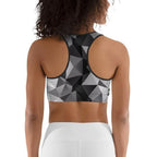 Geometric Glass Sports Bra