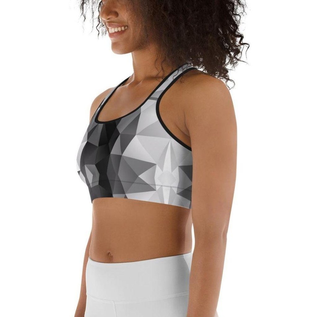 Geometric Glass Sports Bra