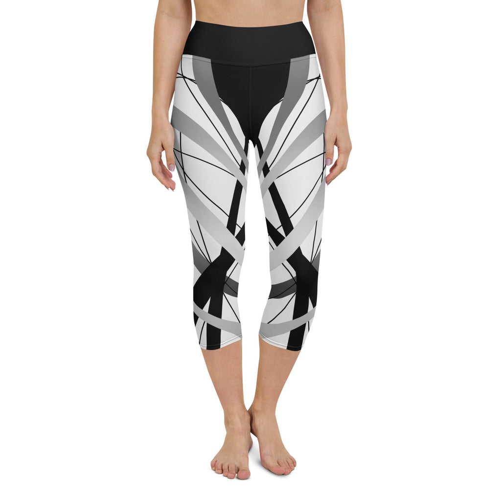 Geometric Lines Yoga Capris