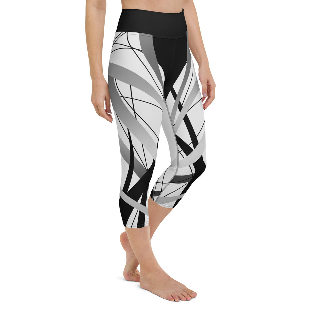 Geometric Lines Yoga Capris
