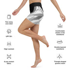 Geometric Lines Yoga Shorts