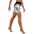 Geometric Lines Yoga Shorts