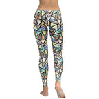 Geometric Mirror Glass Leggings