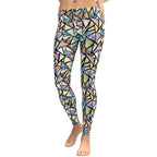 Geometric Mirror Glass Leggings