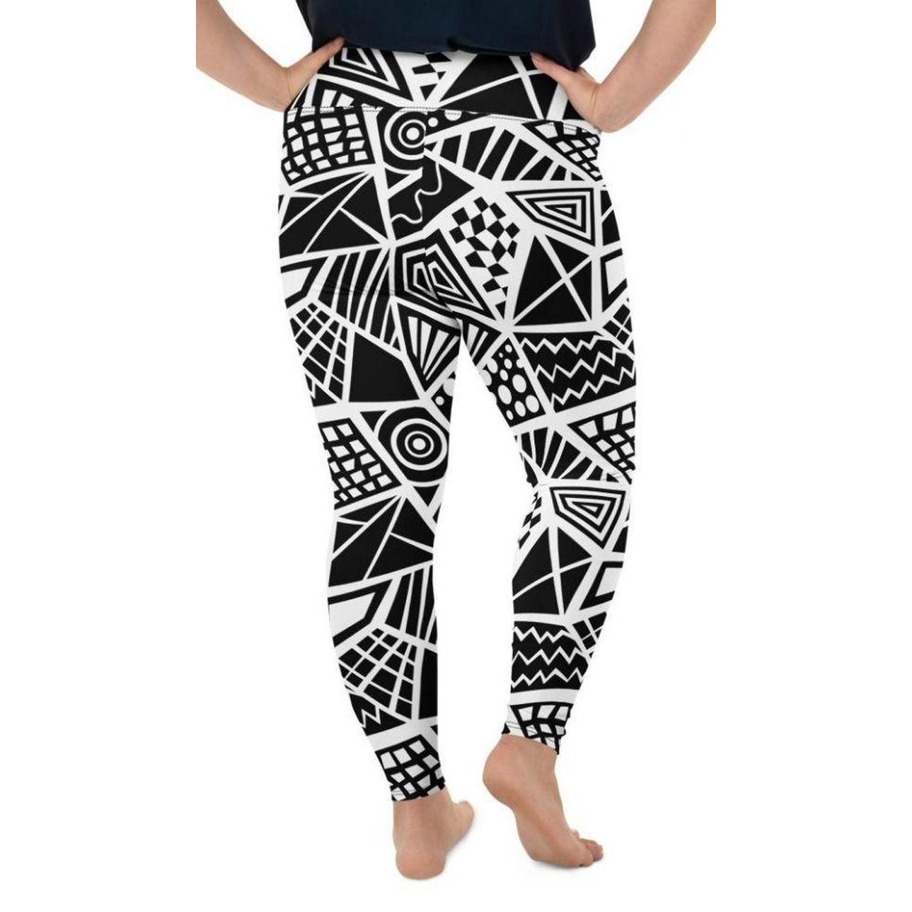 Geometric Shape Plus Size Leggings