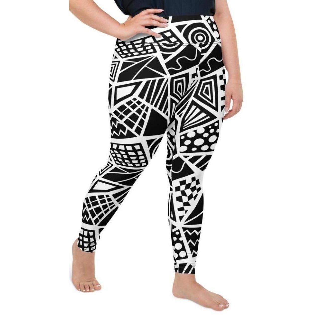 Geometric Shape Plus Size Leggings