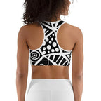 Geometric Shape Sports Bra