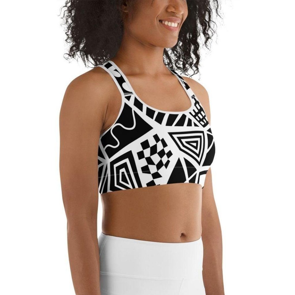 Geometric Shape Sports Bra