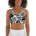 Geometric Shape Sports Bra