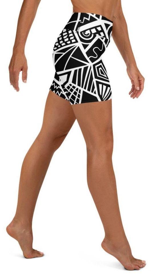 Geometric Shape Yoga Shorts