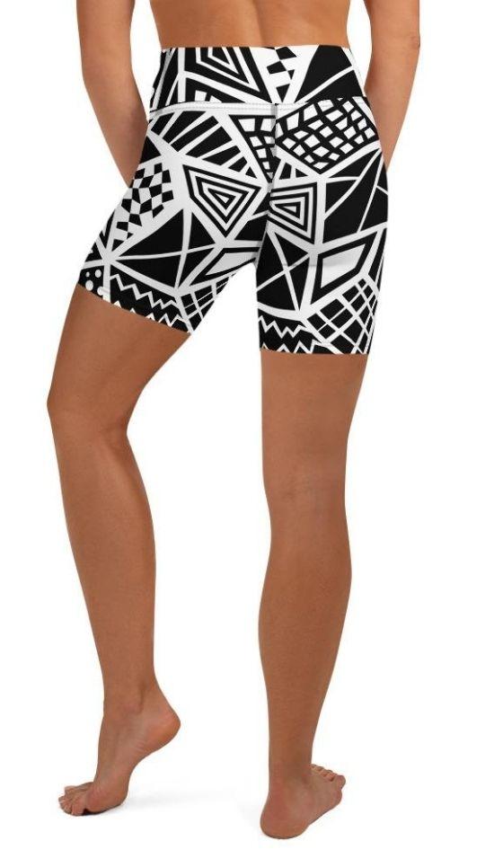 Geometric Shape Yoga Shorts