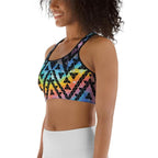 Geometric Space Sports Bra