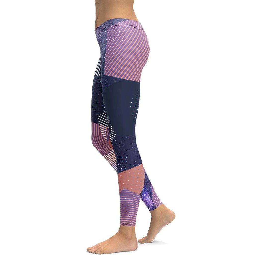 Geometric Universe Leggings - FiercePulse - Premium Workout Leggings - Yoga Pants