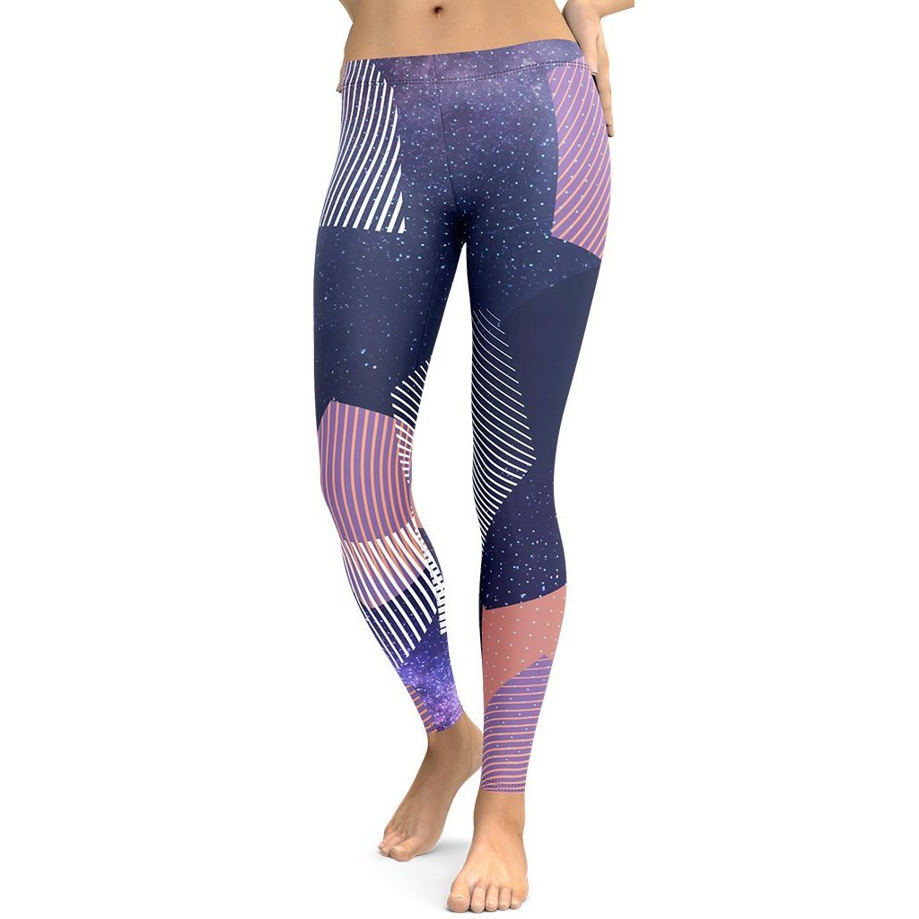 Geometric Universe Leggings - FiercePulse - Premium Workout Leggings - Yoga Pants