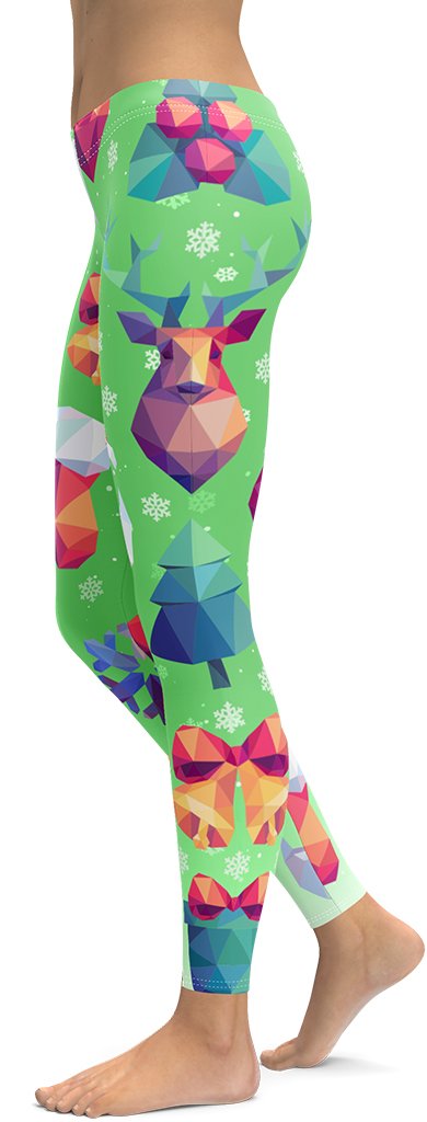 Geometric Vibe Christmas Leggings