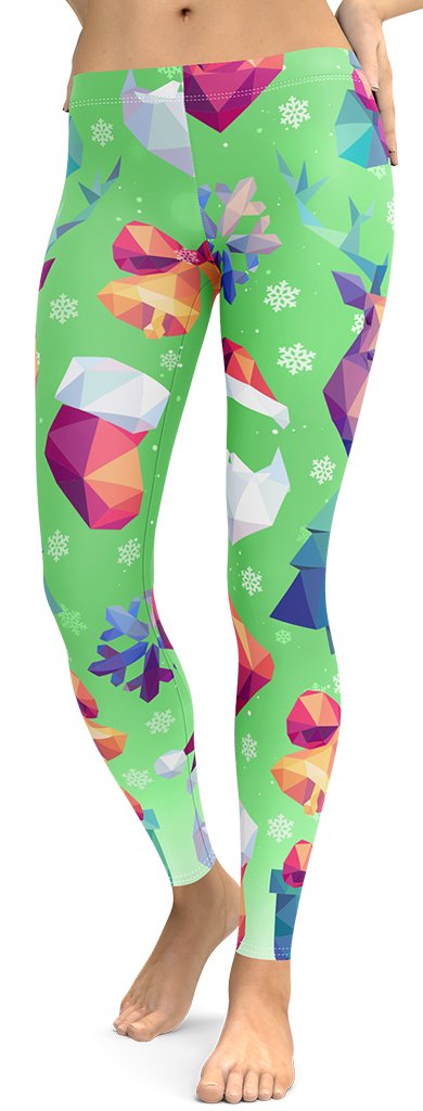 Geometric Vibe Christmas Leggings