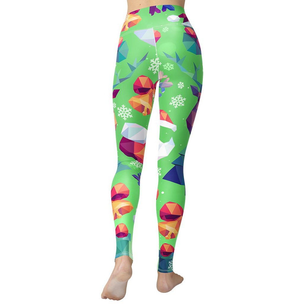 Geometric Vibe Christmas Yoga Leggings - FiercePulse - Premium Workout Leggings - Yoga Pants