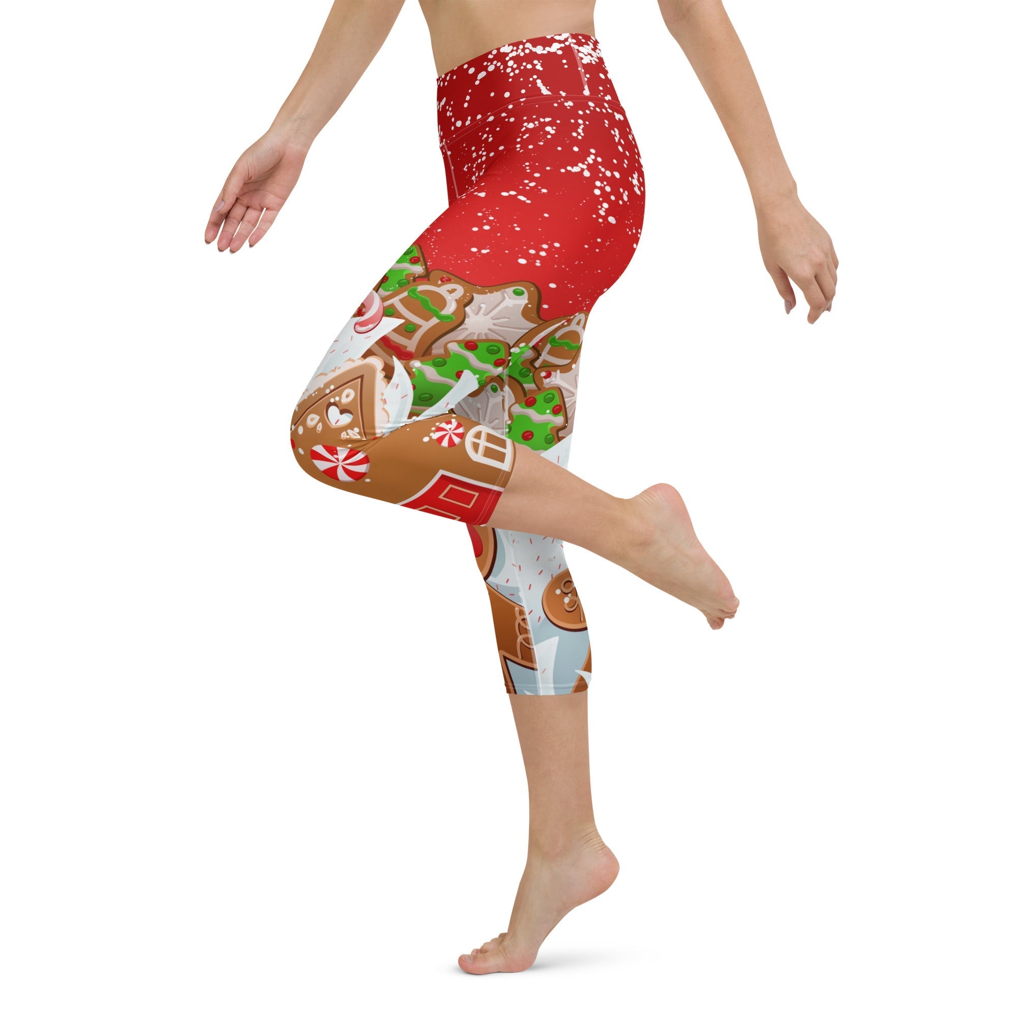 Gingerbread Man Yoga Capris