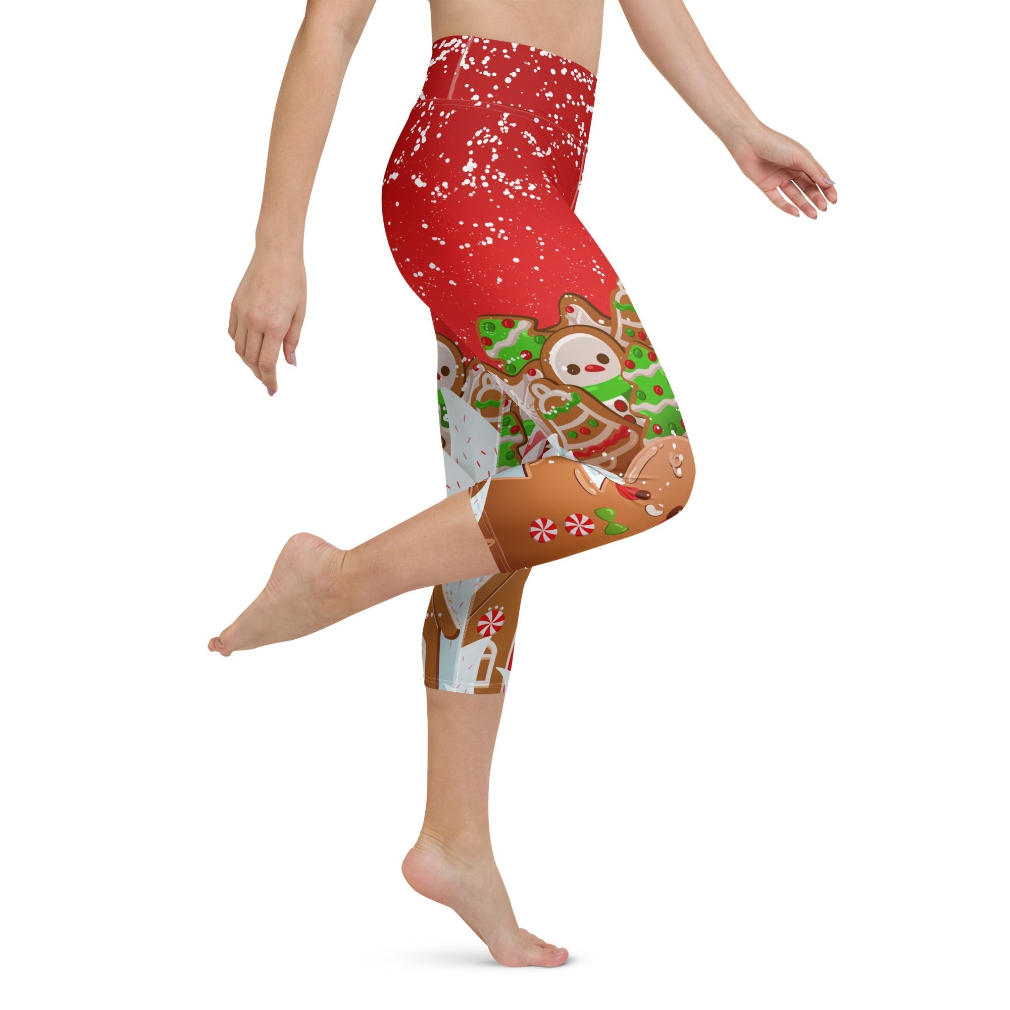 Gingerbread Man Yoga Capris