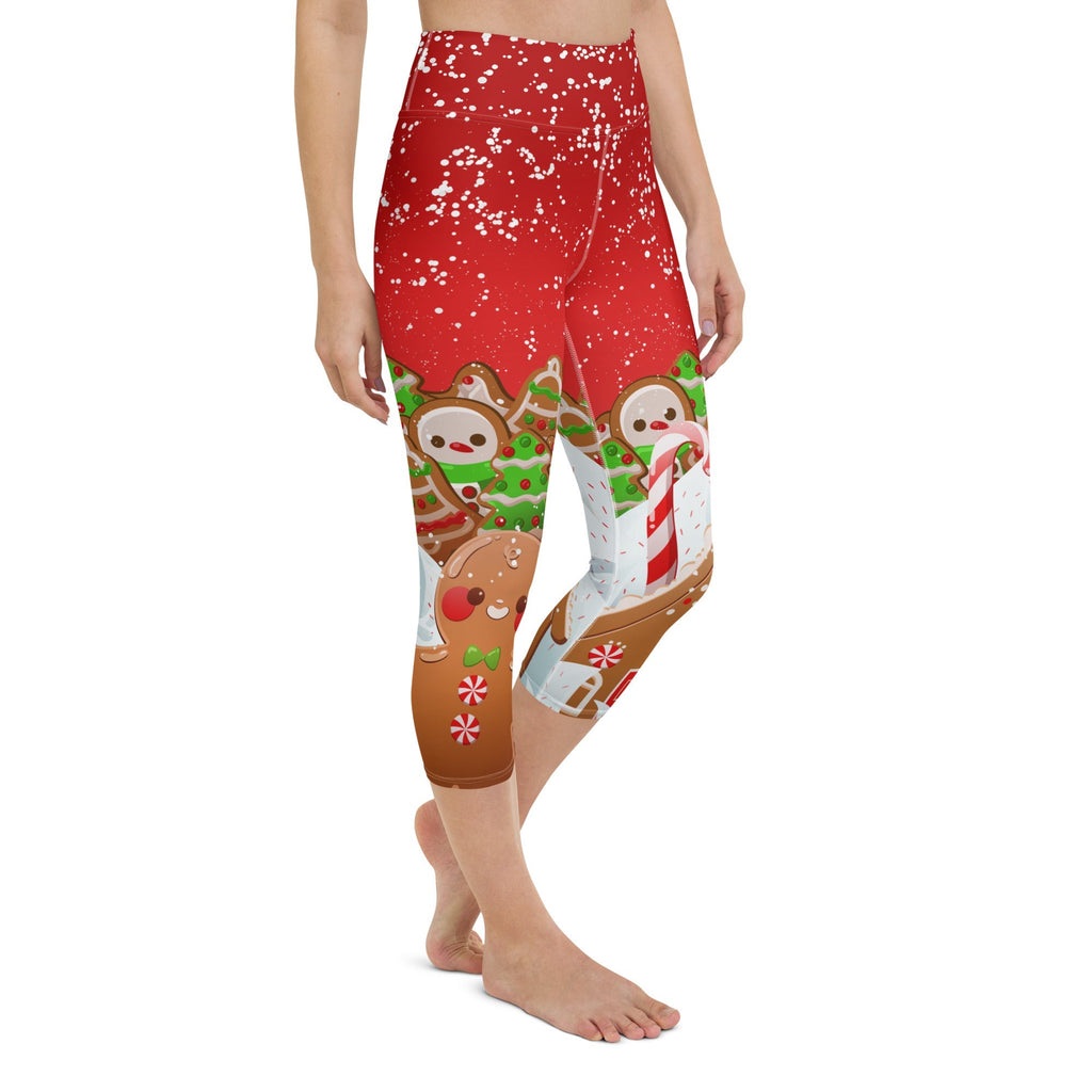 Gingerbread Man Yoga Capris