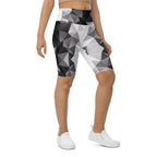 Glass Geometric Biker Shorts