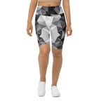 Glass Geometric Biker Shorts