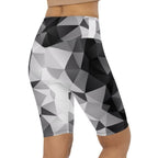 Glass Geometric Biker Shorts