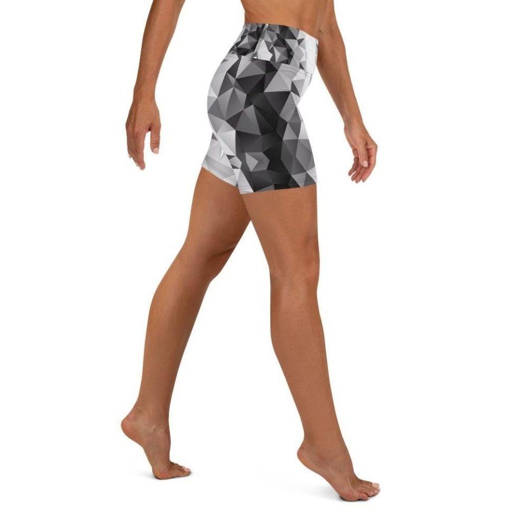 Glass Geometric Yoga Shorts