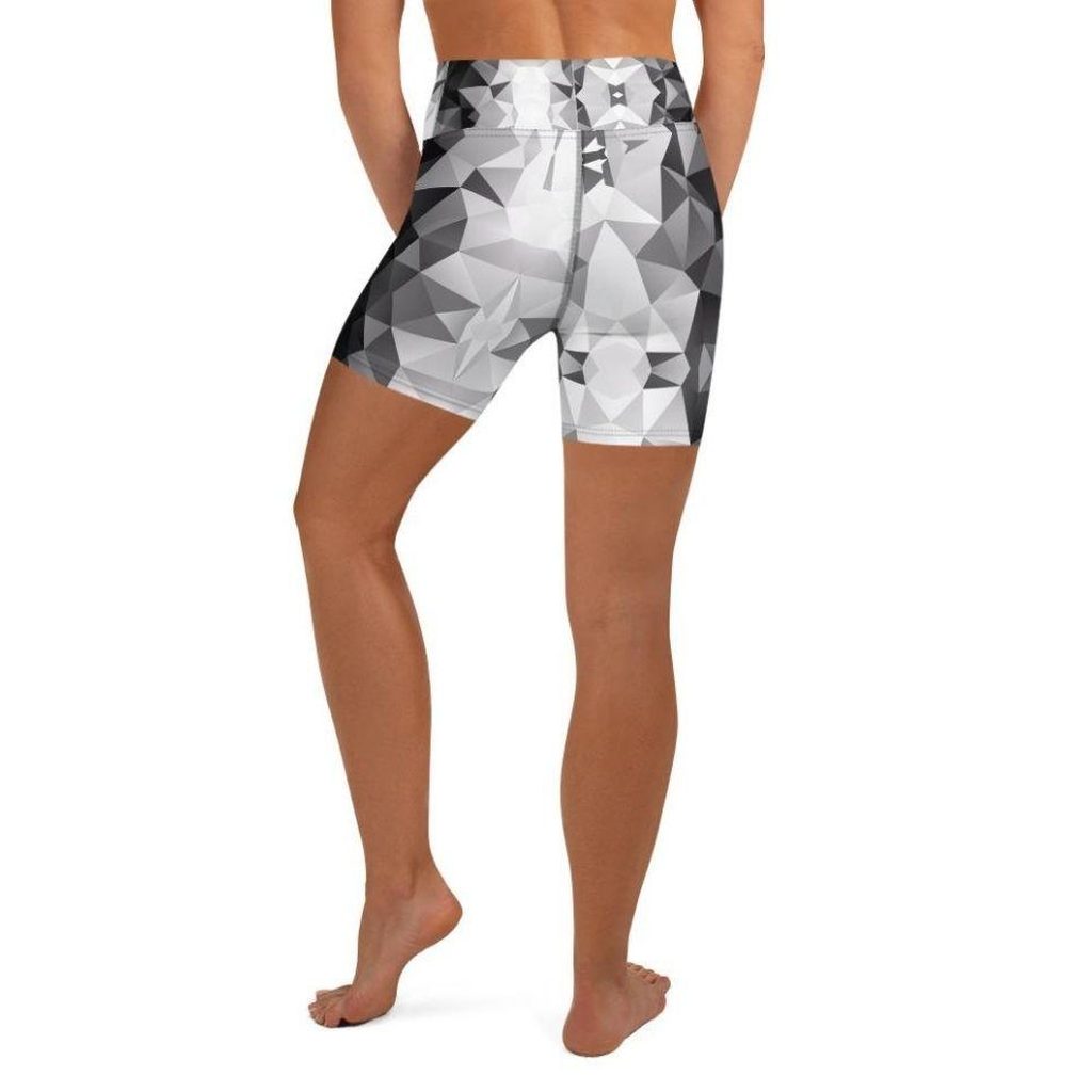 Glass Geometric Yoga Shorts