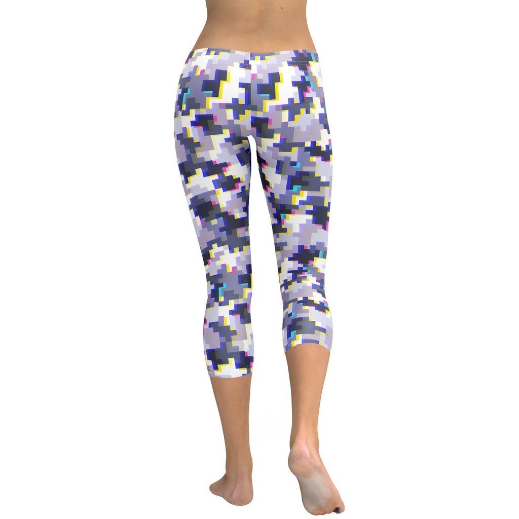 Glitchy Camo Capris