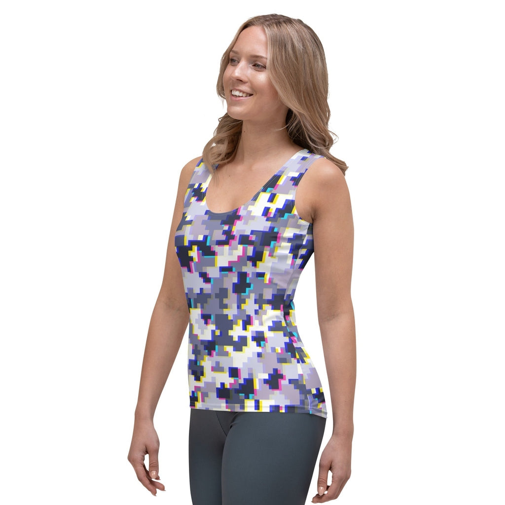 Glitchy Camo Tank Top
