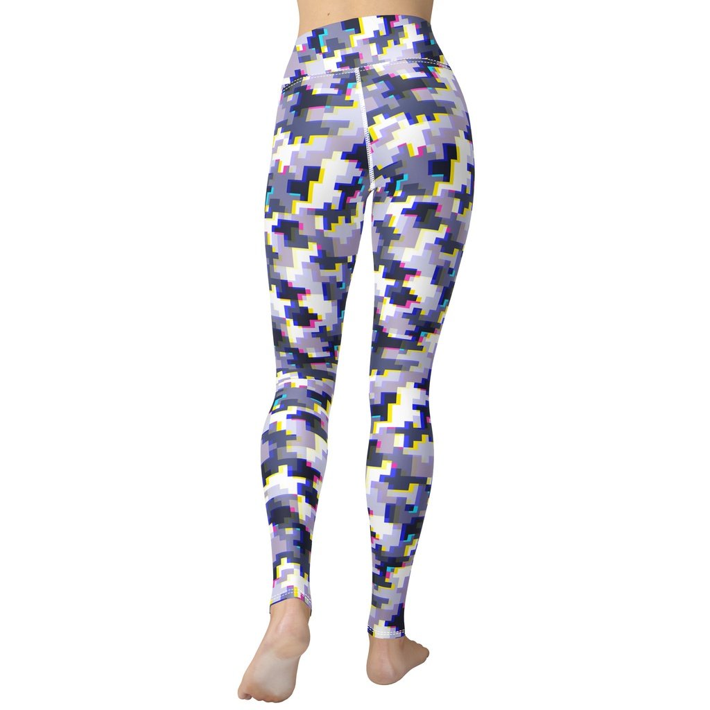 Glitchy Camo Yoga Leggings