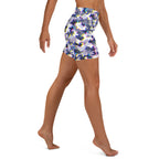 Glitchy Camo Yoga Shorts
