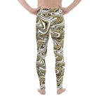 Glitter Print Marble Men's Leggings