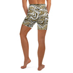 Glitter Print Marble Yoga Shorts