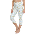 Glittery Anchor Yoga Capris