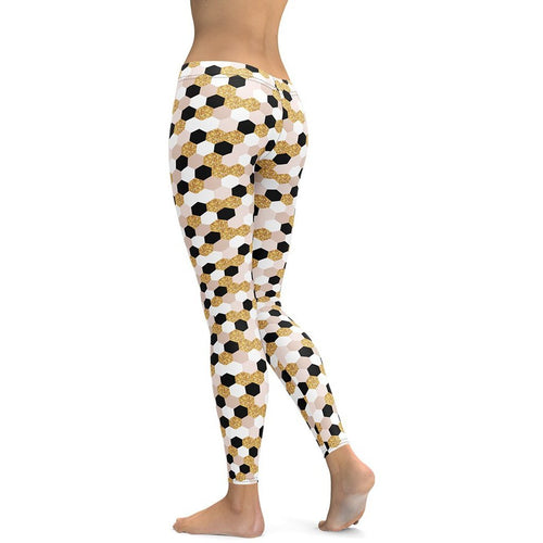 Glittery Print Leggings