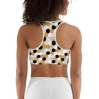 Glittery Print Sports Bra