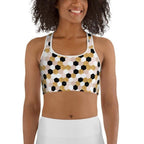Glittery Print Sports Bra