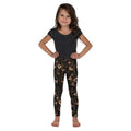 Golden Art Deco Pattern Kid's Leggings