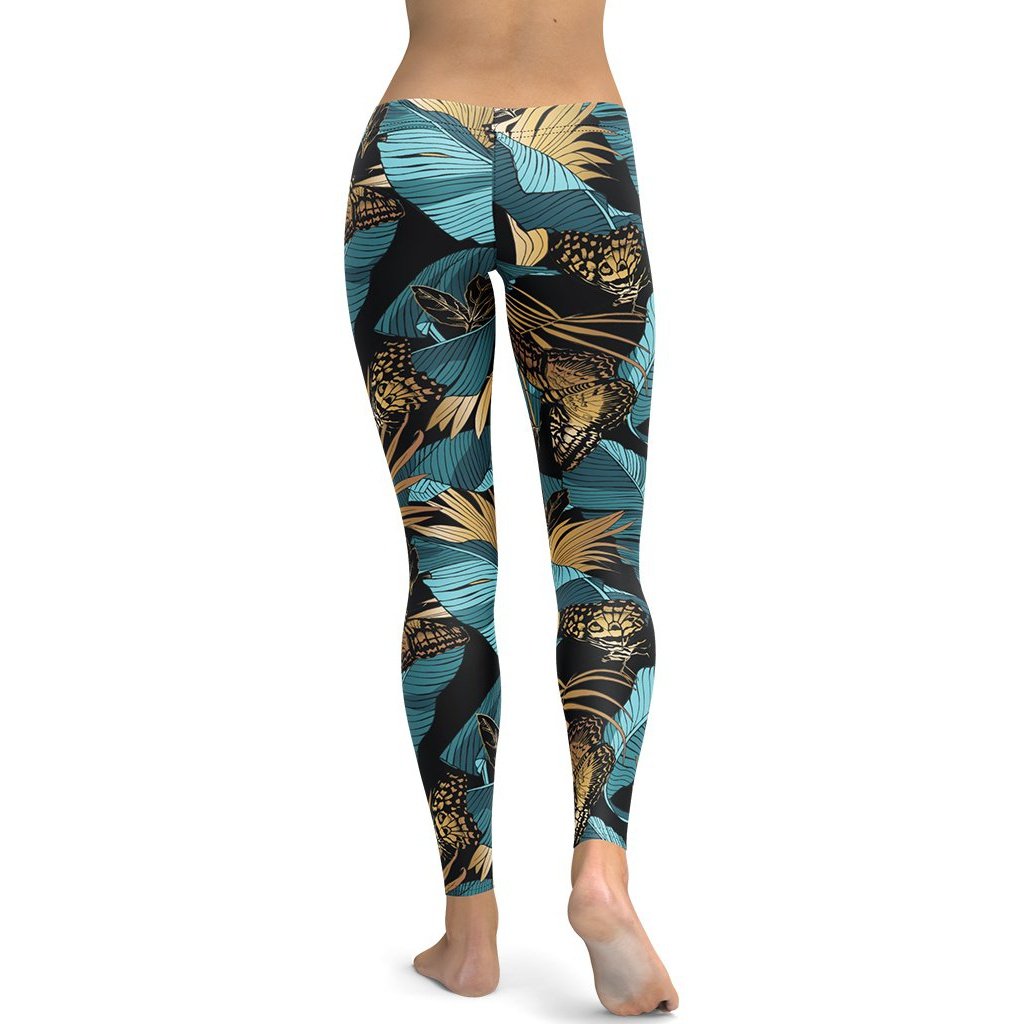 Golden Butterflies Leggings
