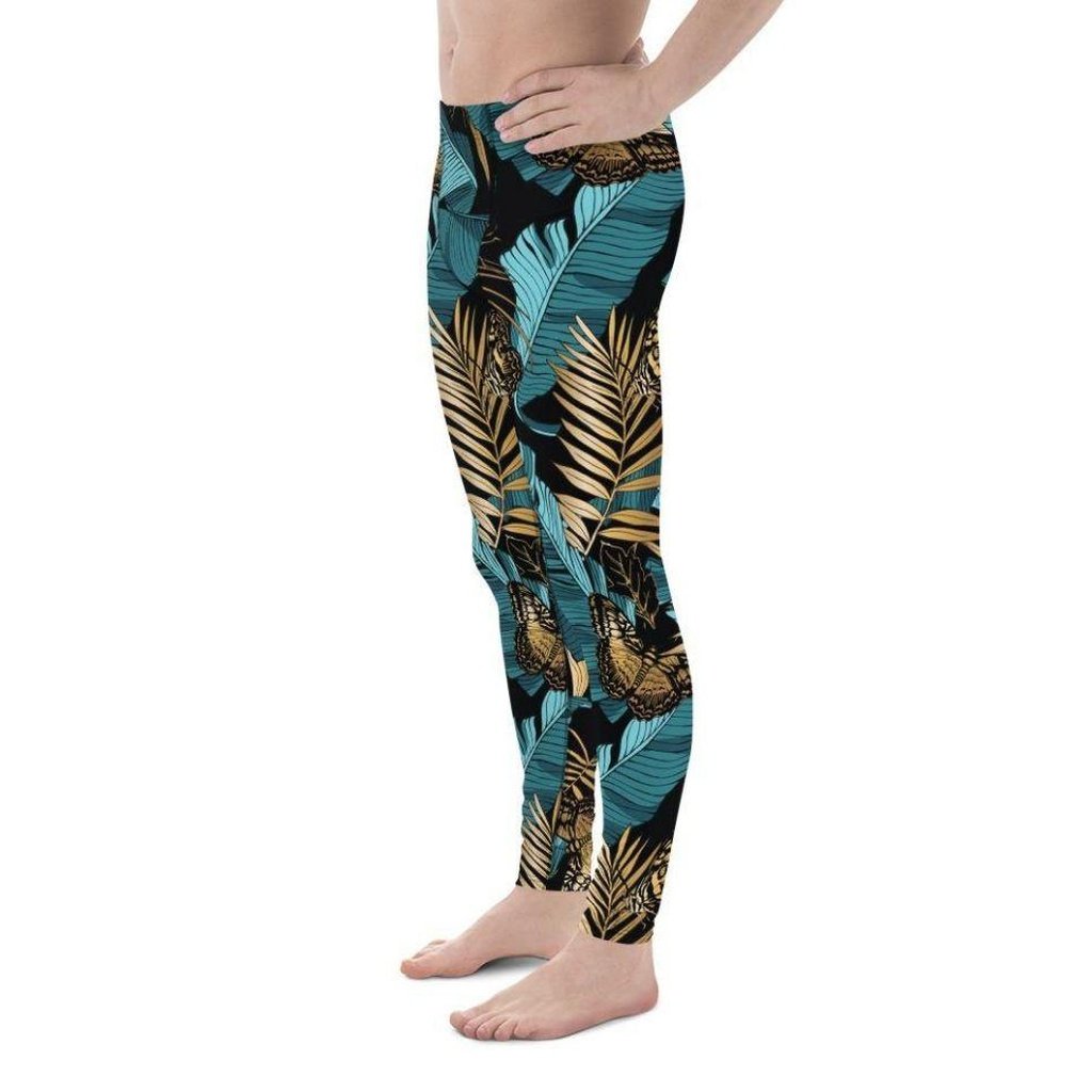 Golden Butterflies Men's Leggings