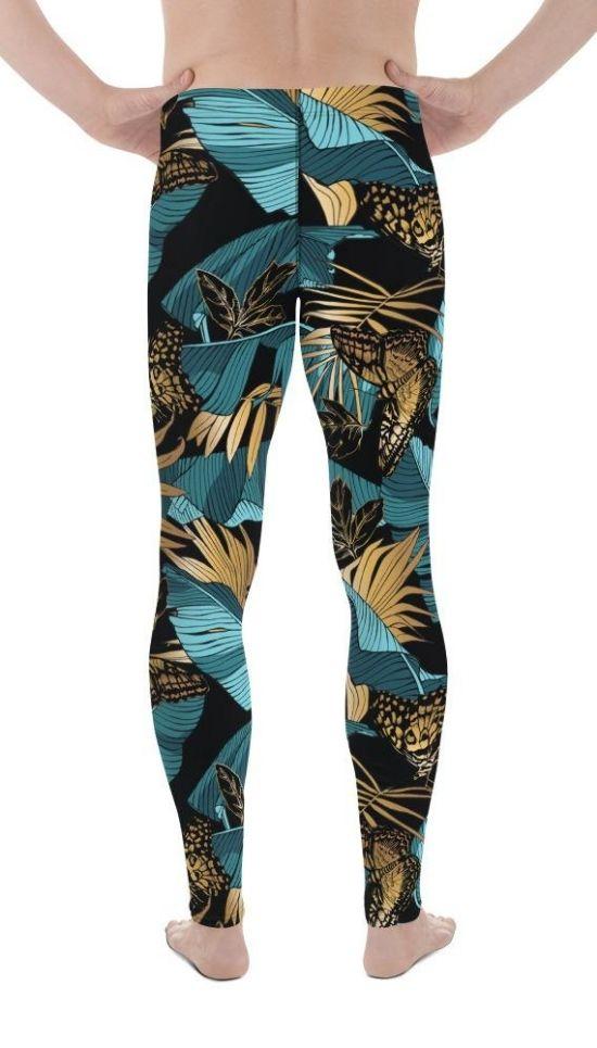 Golden Butterflies Men's Leggings