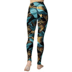 Golden Butterflies Yoga Leggings