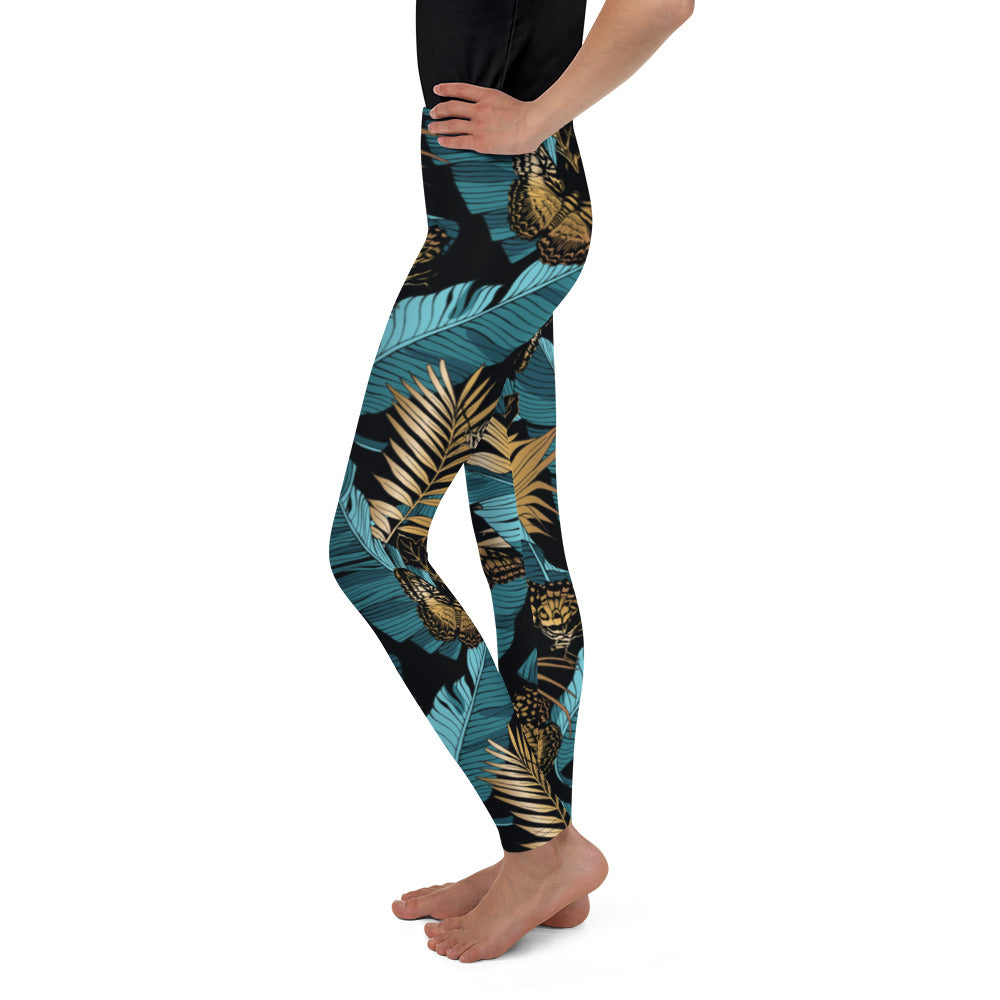 Golden Butterflies Youth Leggings